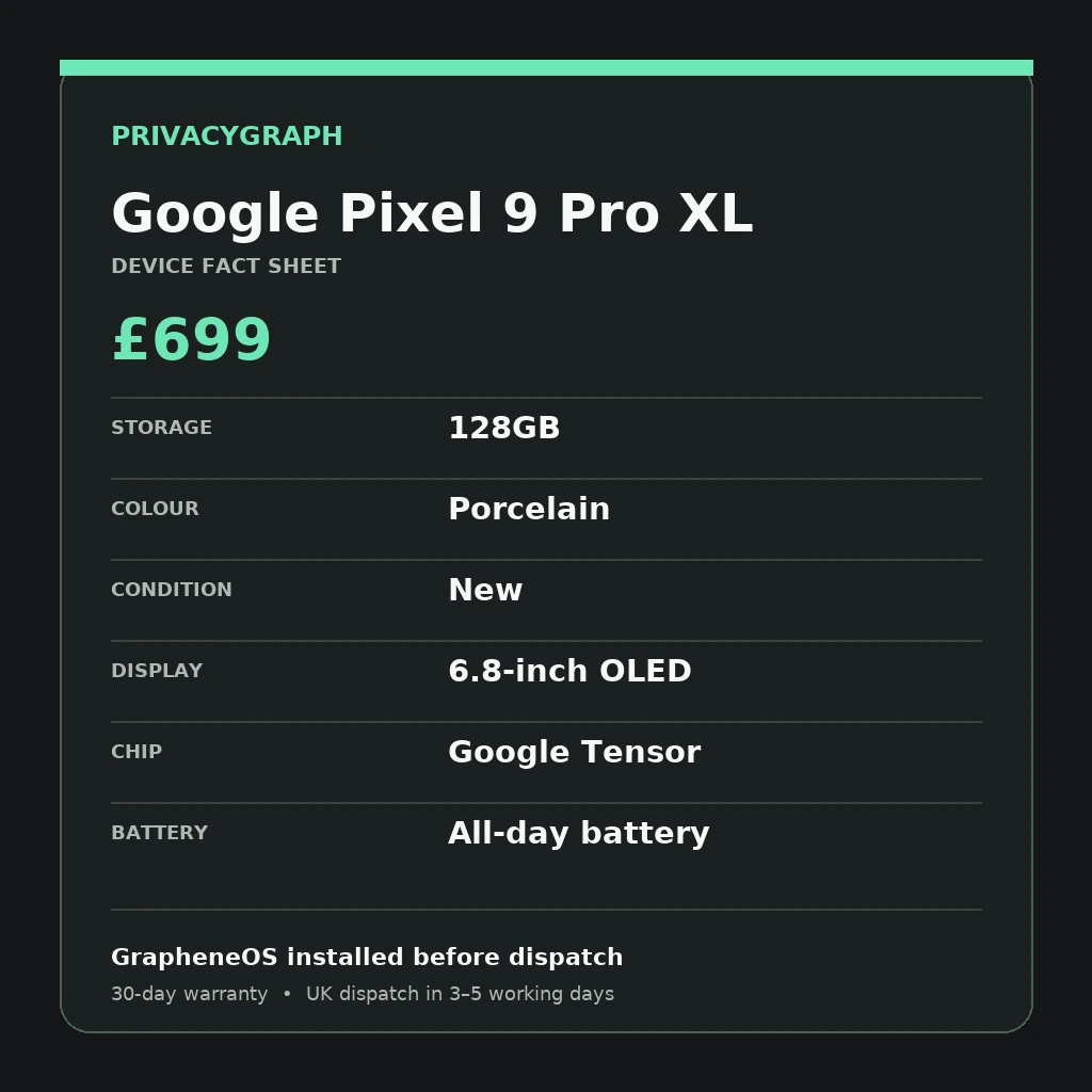 Google Pixel 9 Pro XL fact sheet thumbnail